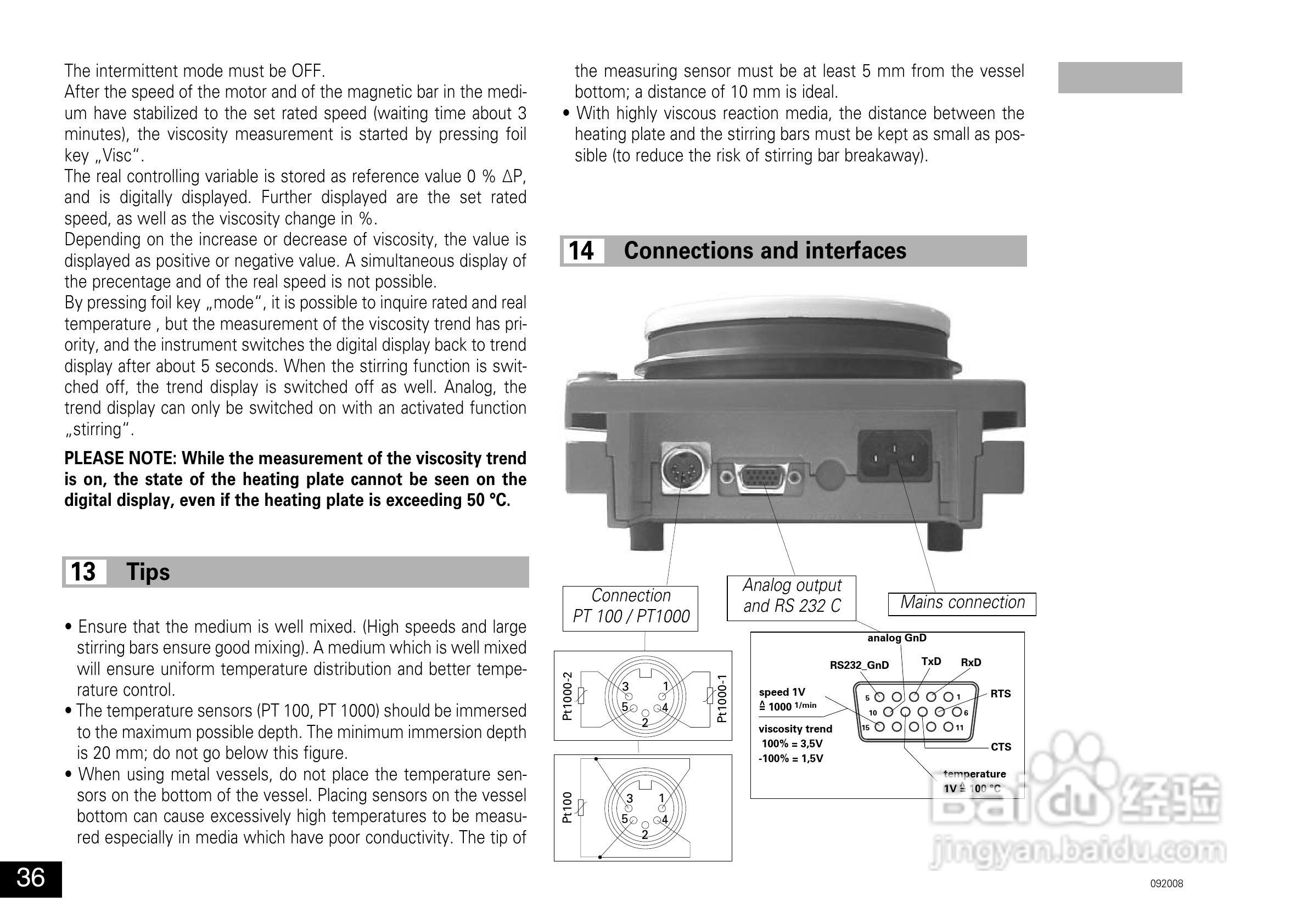 IKA RET控制型加热磁力搅拌器使用说明书:[4]