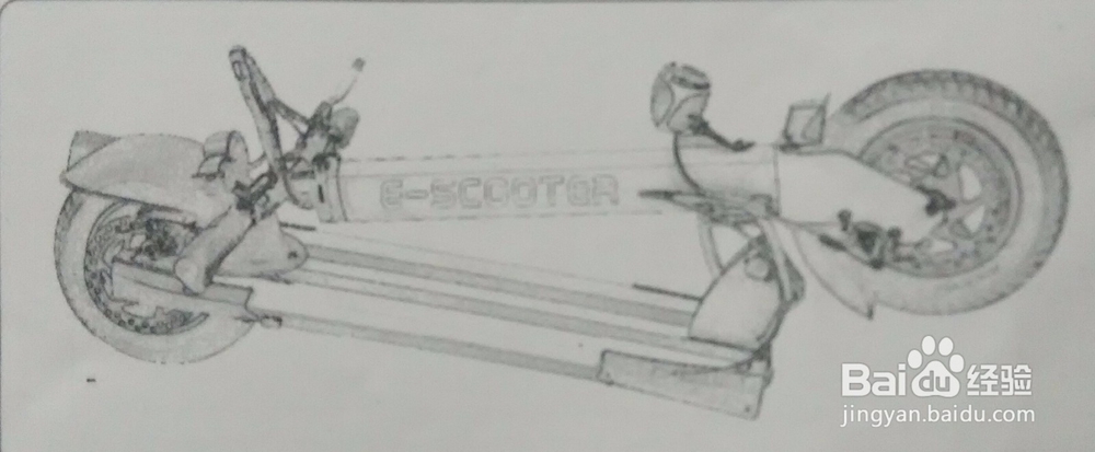 怎样展开和折叠电动滑板车