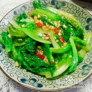 美味蚝油生菜