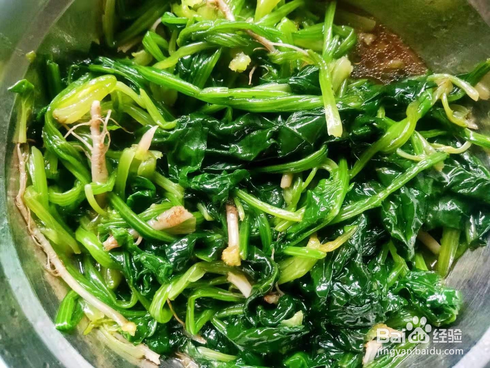 蚝油菠菜---便秘小菜谱