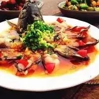 清蒸孔雀开屏鱼---