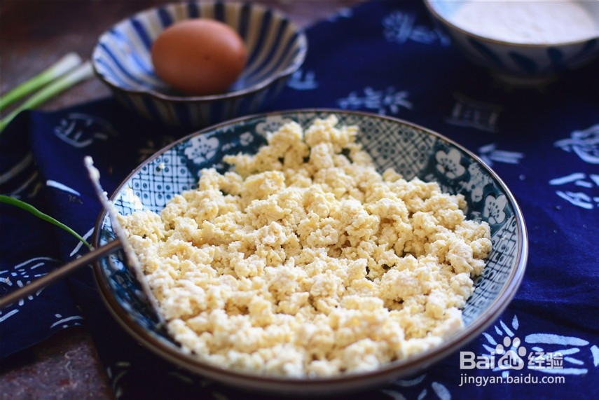 自制鸡蛋豆腐饼