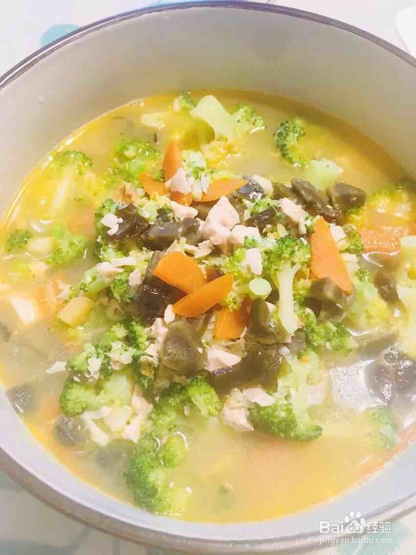 上汤西兰花的做法