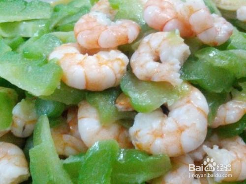苦瓜炒鲜虾仁