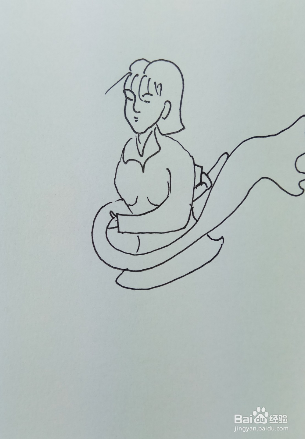 怎样画儿童简笔画“尽情的跳舞”