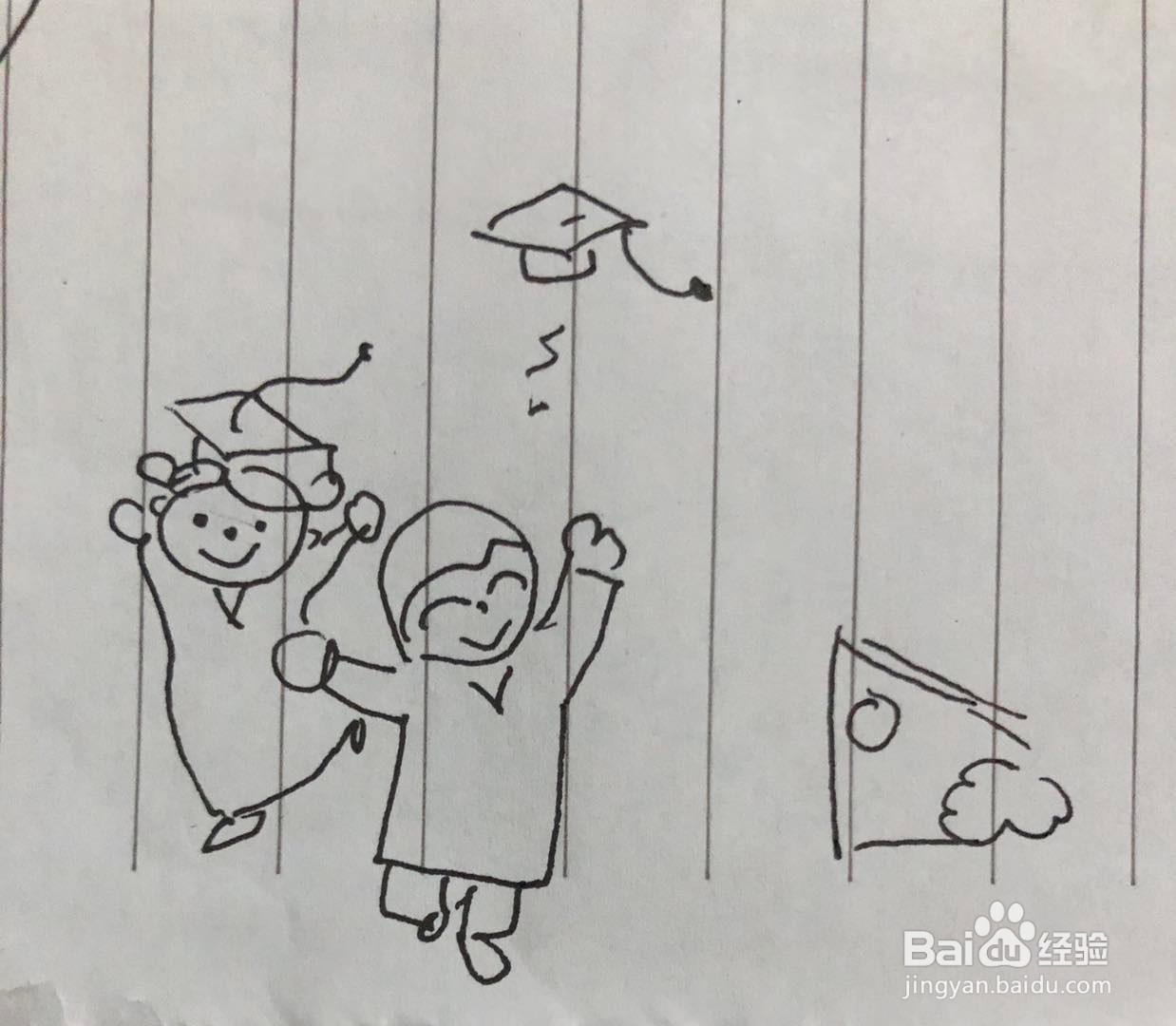 幼儿园毕业主题简笔画