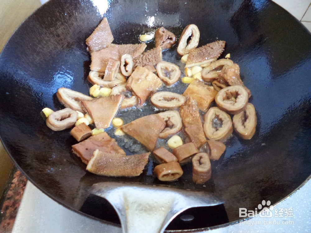 韭苔牛杂怎么做