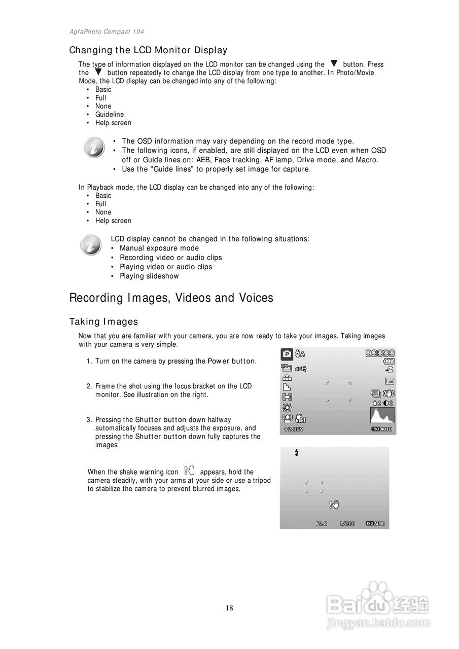 爱克发AgfaPhoto Compact 104数码相机使用说明书:[2]