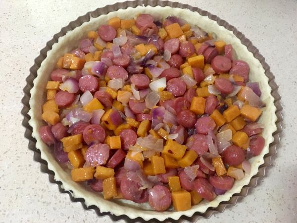 洋葱香肠芝士南瓜派