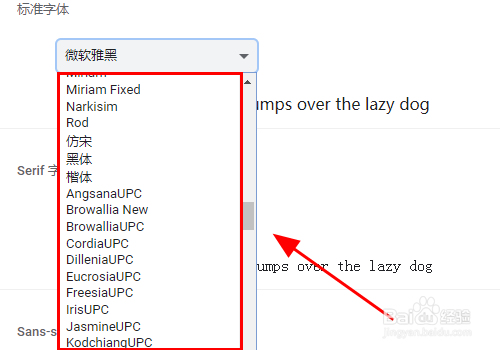 谷歌Chrome浏览器怎么设置默认字体