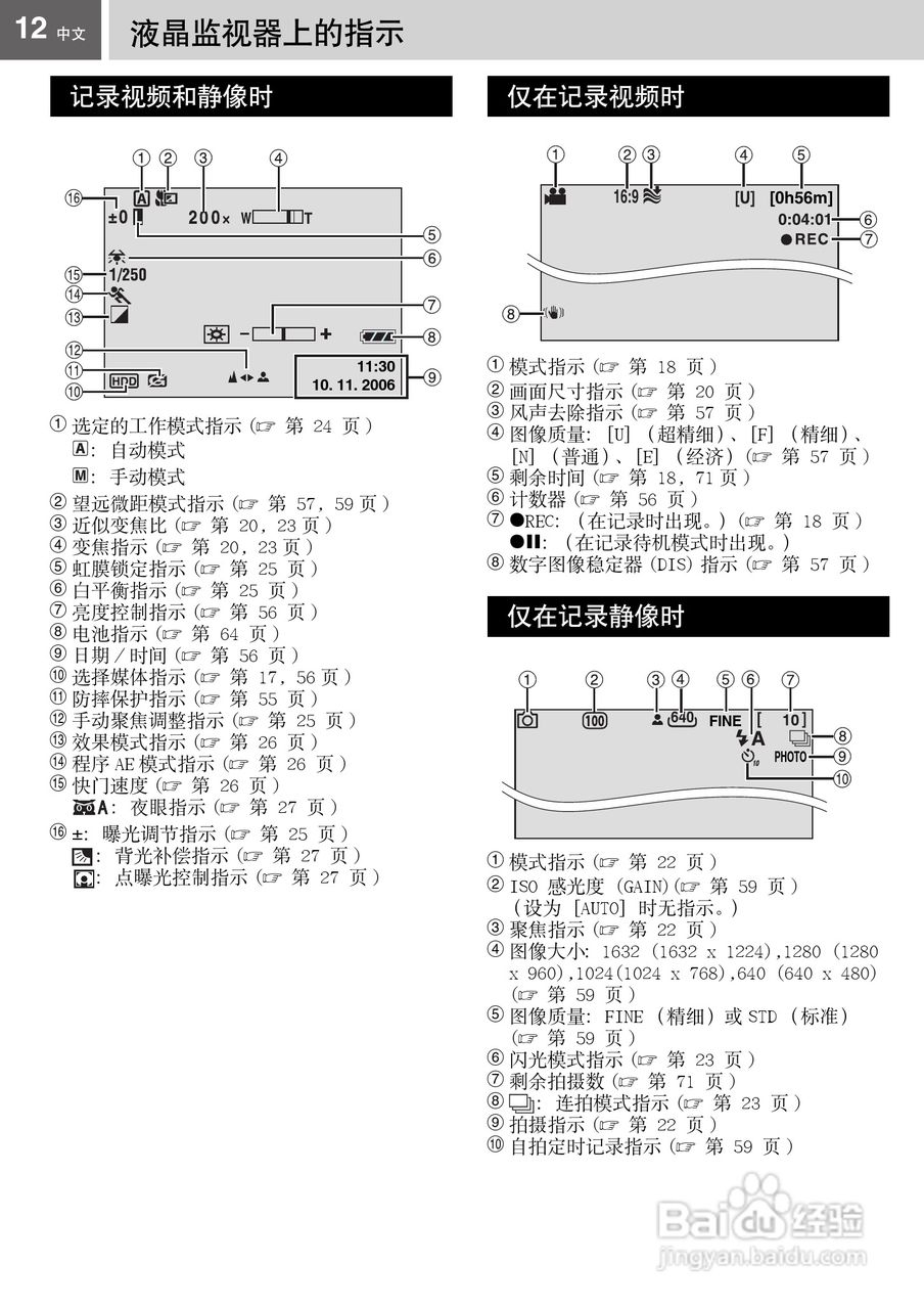 JVC GZ-MG77AC数码摄像机说明书:[2]