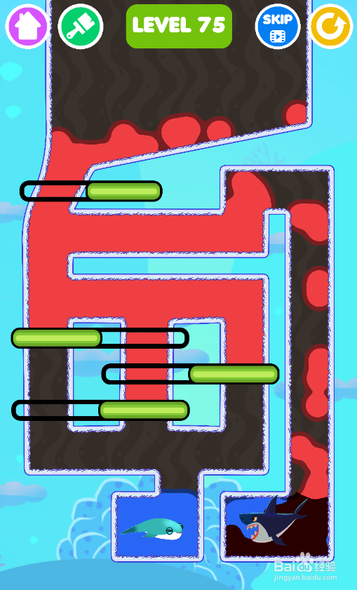 Save The Fish的LEVEL 75怎样过关？