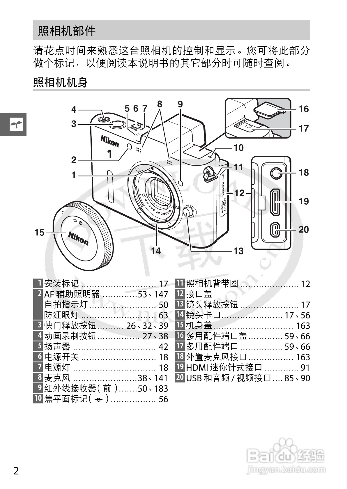 尼康Nikon 1 V1数码相机使用说明书:[3]