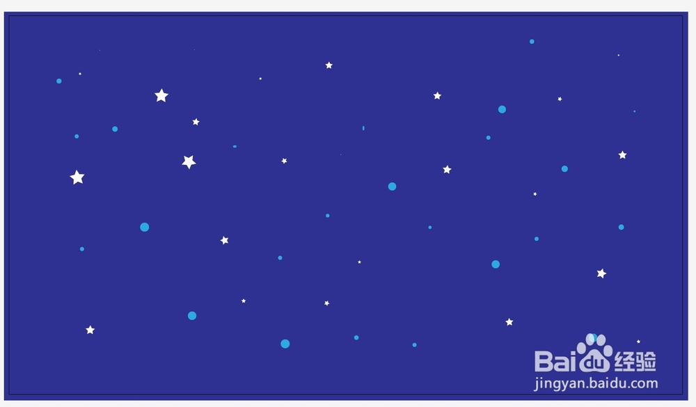 Illustrator如何绘制星空背景的教程