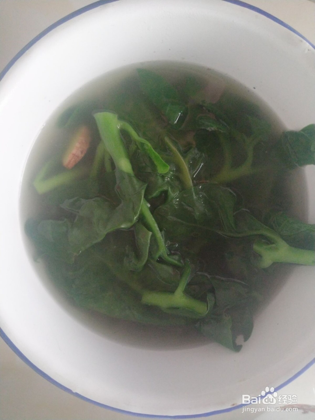 绿落葵煮汤喝