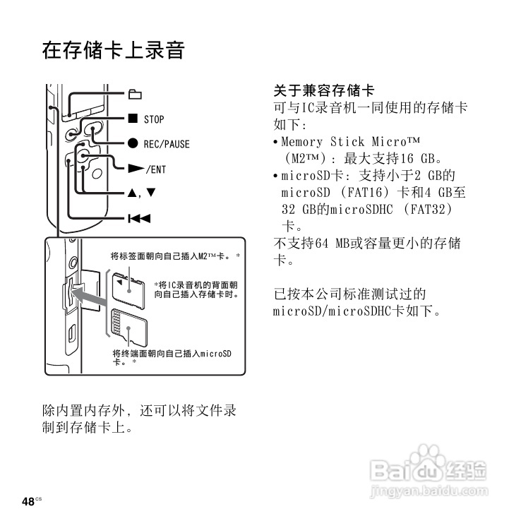 SONY数码录音棒IC Recorder说明书:[3]