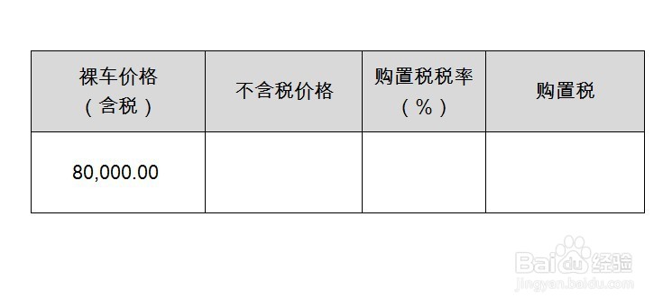 8万块钱车的购置税怎么算