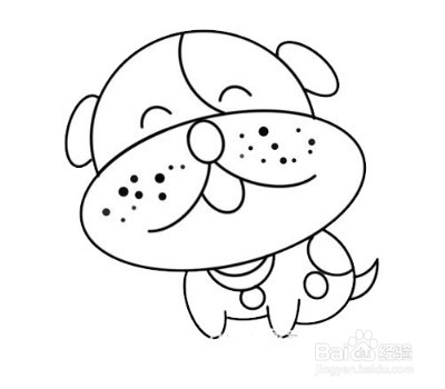 怎么画出卡通的小狗狗？