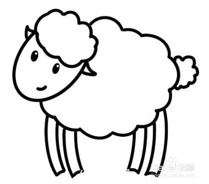 怎么画出可爱的小绵羊？