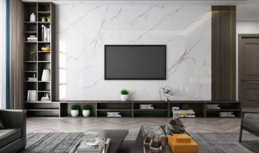 岩板电视背景墙为啥有些纹路那么深,有些浅呢