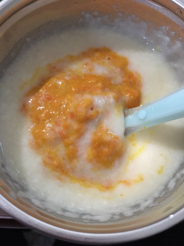 南瓜胡萝卜蛋黄米粉