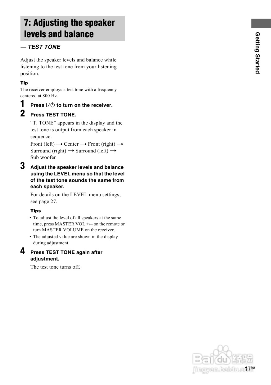 索尼HT-SL600家庭影院使用说明书:[1]