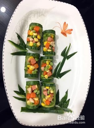 养生食补（黄瓜玉米火腿鸡丁沙拉）的做法