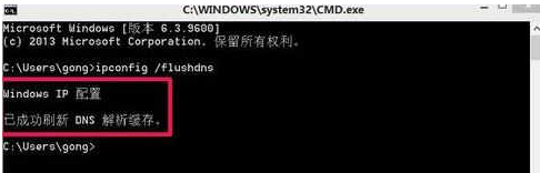Windows8系统清除DNS缓存的方法