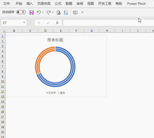 Excel中漂亮的百分比图制作详解