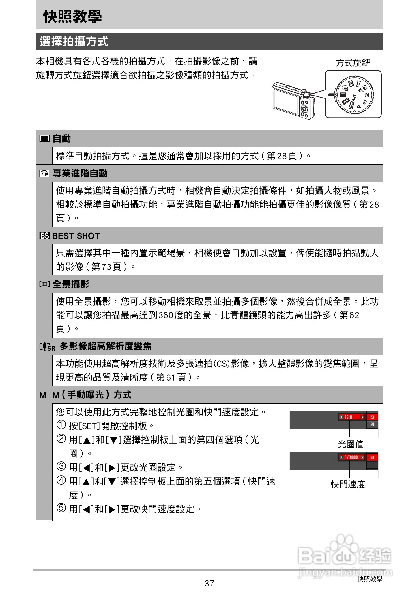 卡西欧 EX-ZR200(繁体中文)数码相机说明书:[4]