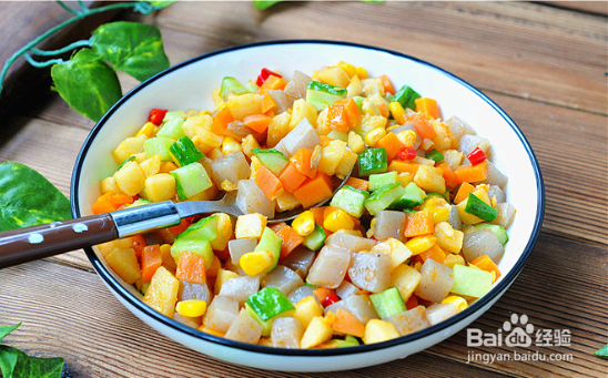 教你怎么做五彩魔芋丁