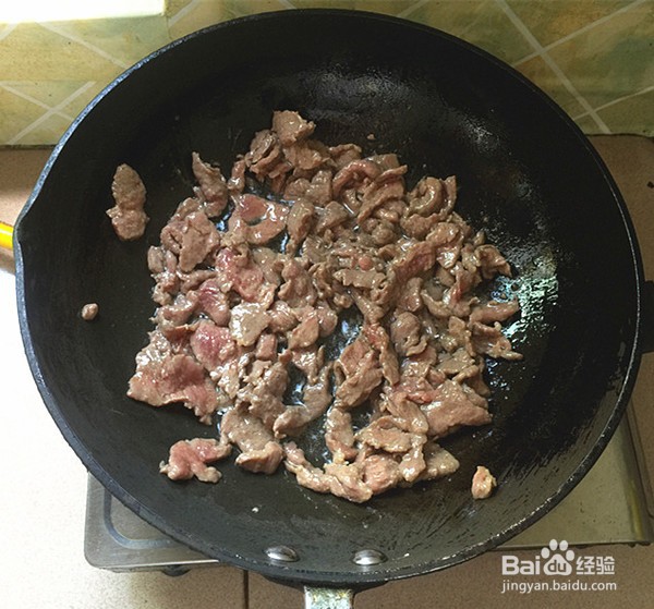 口蘑炒牛肉的做法