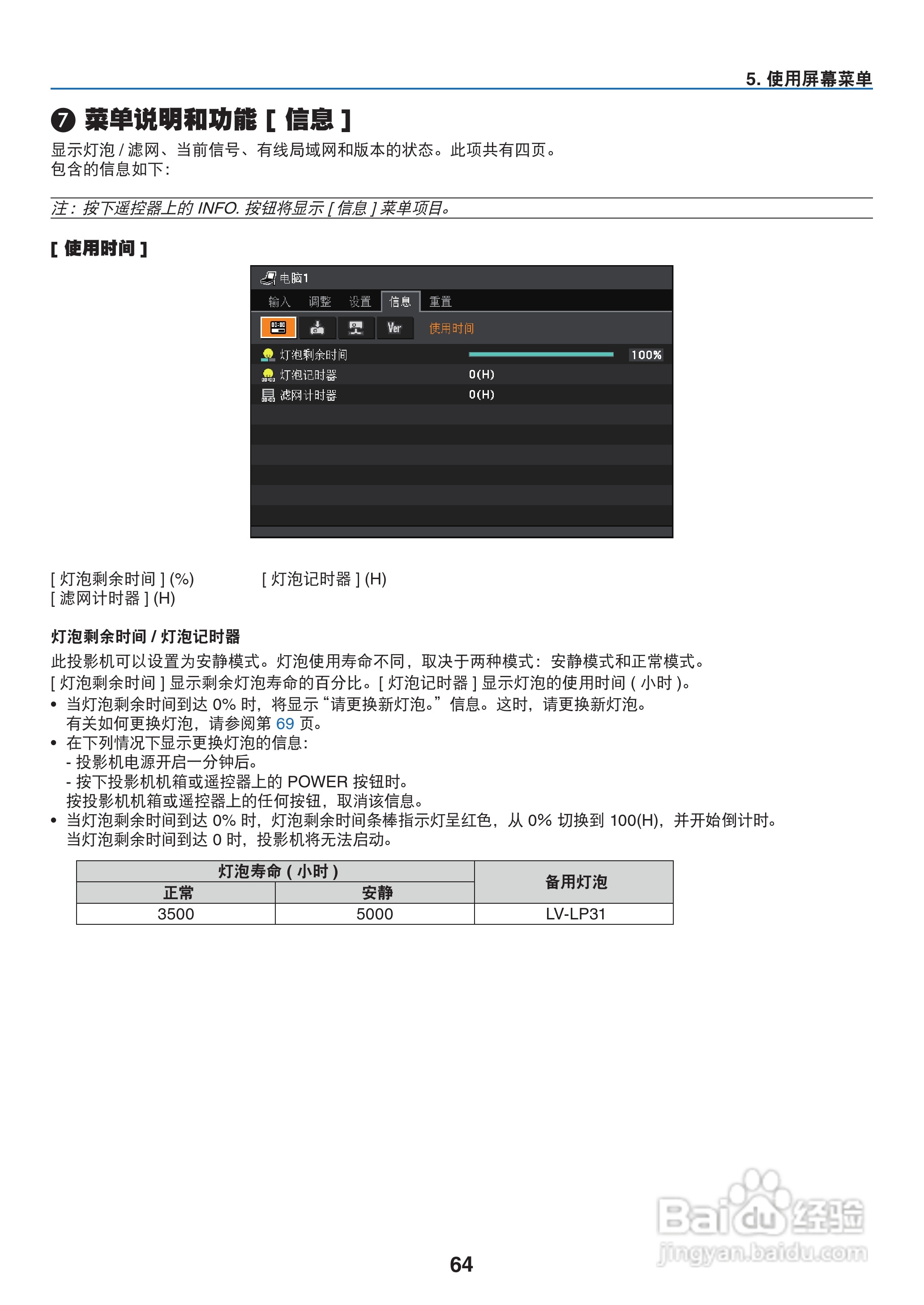 佳能LV-8300投影机使用说明书:[8]