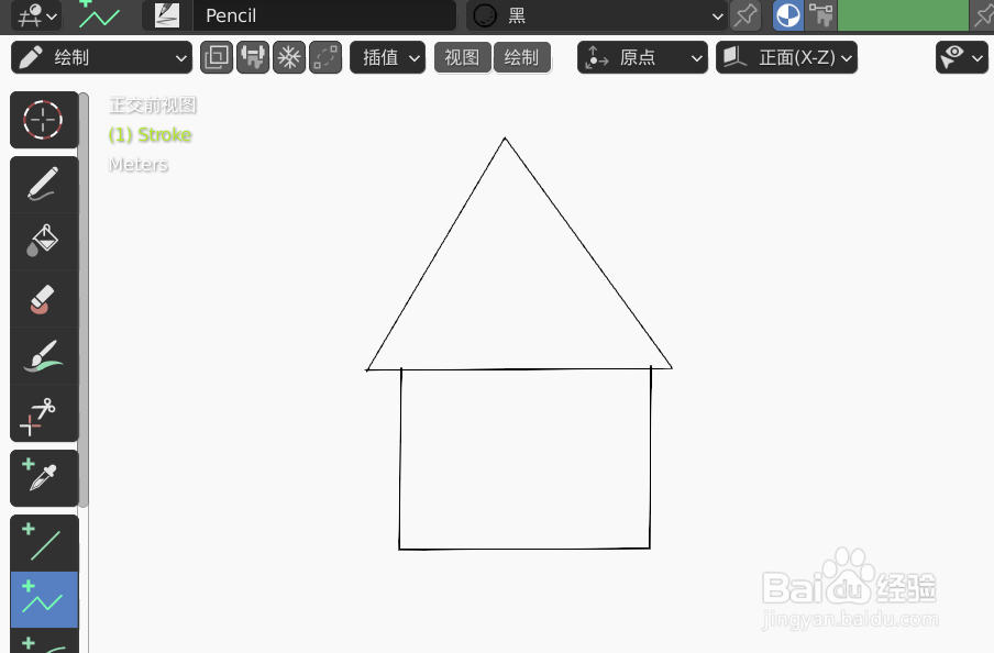 如何使用blender2.9快速设计小房子的2D简图模型