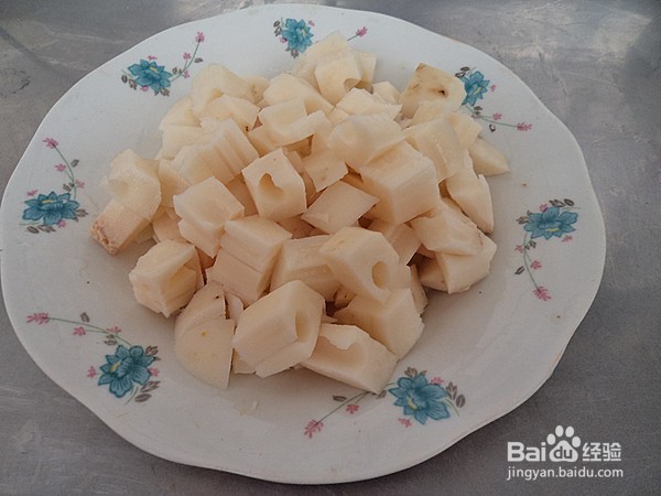 莲藕红豆汤的做法