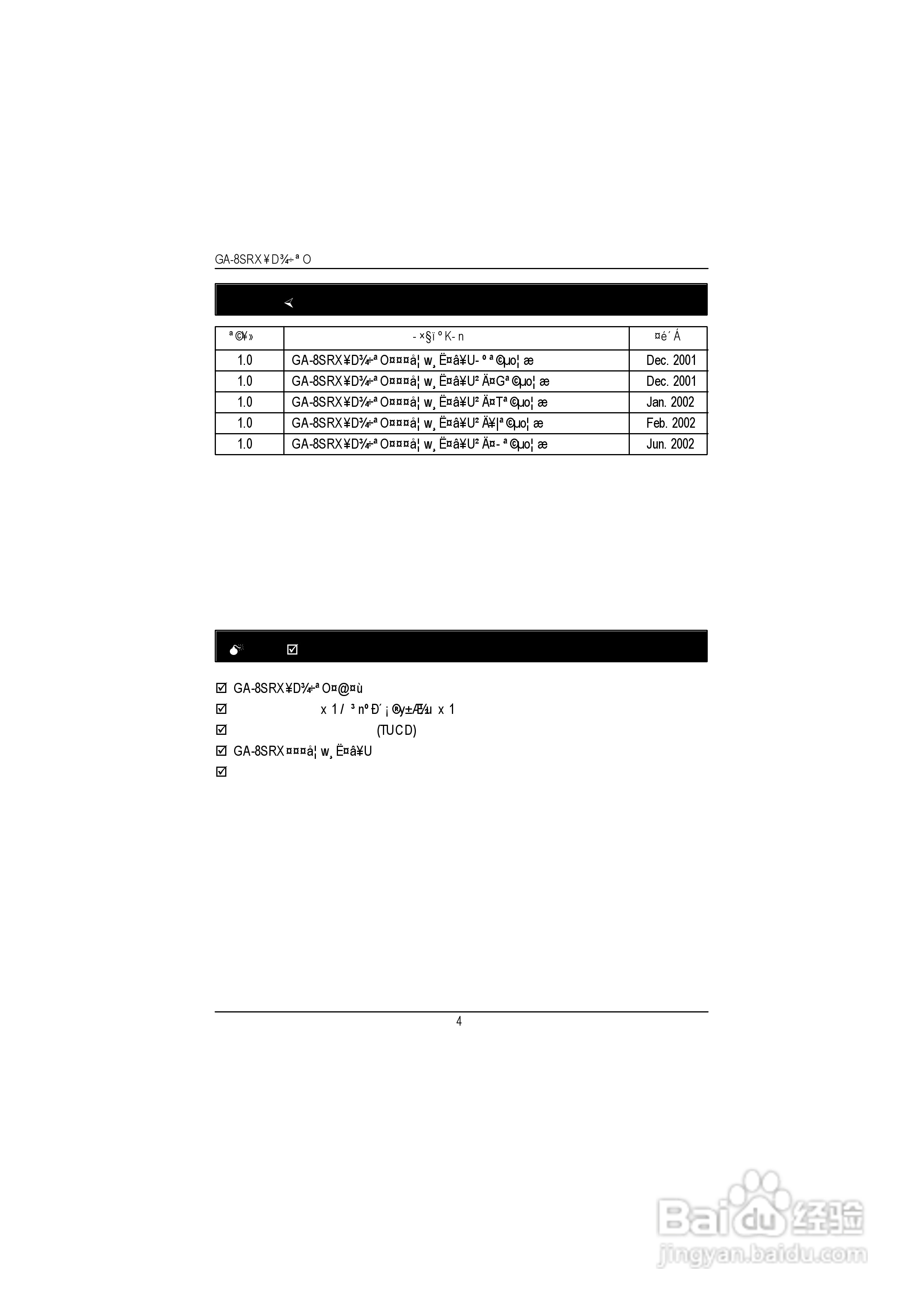 GA-8SRXP4泰坦DDR主机板中文安装使用手册:[1]