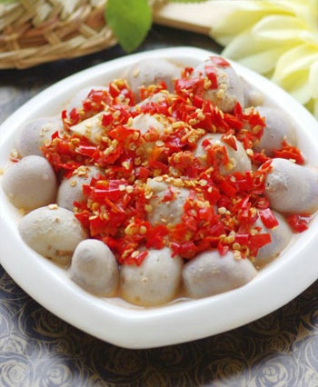 剁椒蒸芋仔的做法