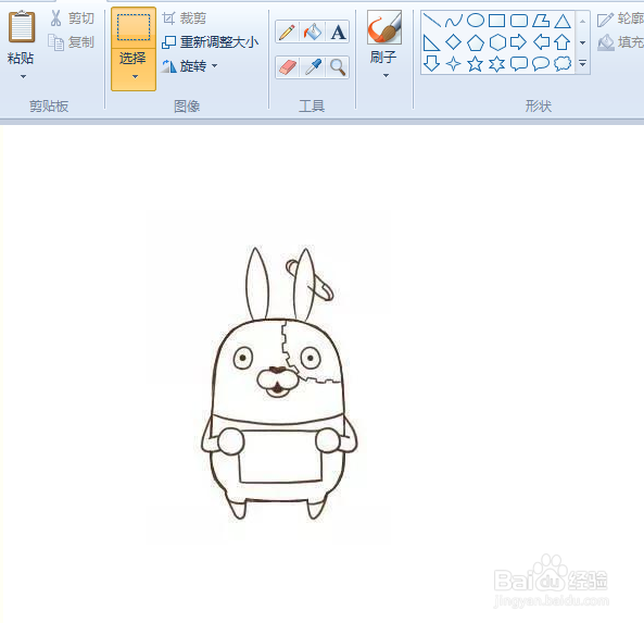 越狱兔简笔画2