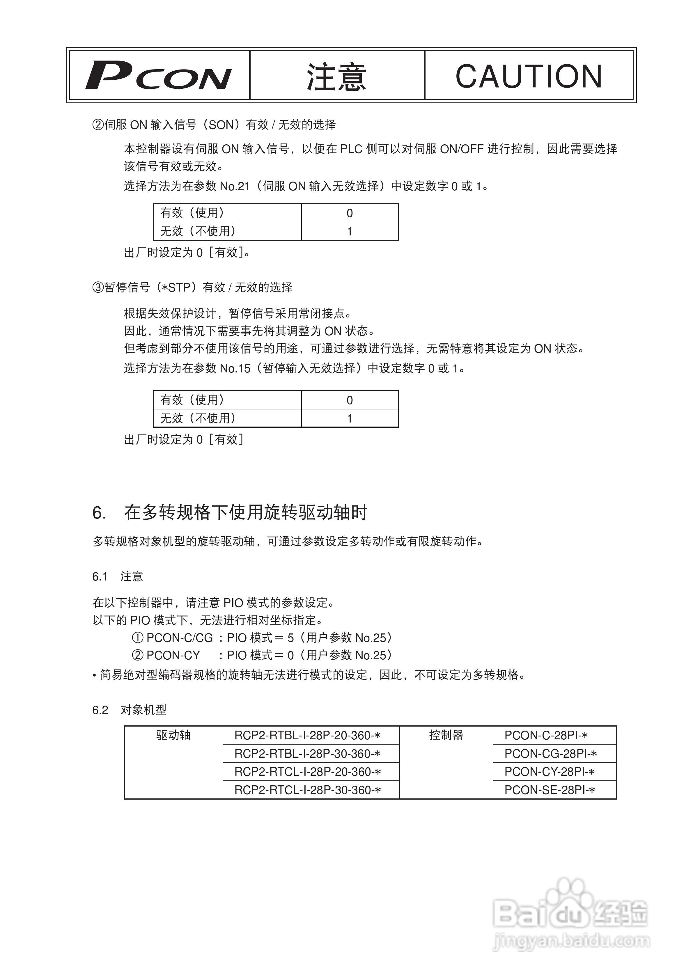 Pcon PCON-C/CG/CF 控制器定位型使用说明书:[1]