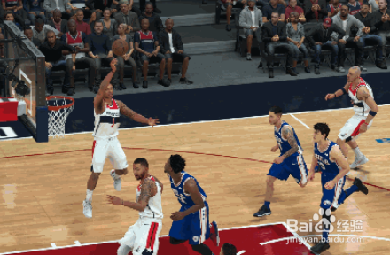 NBA2K19游戏空档位中投上篮技巧