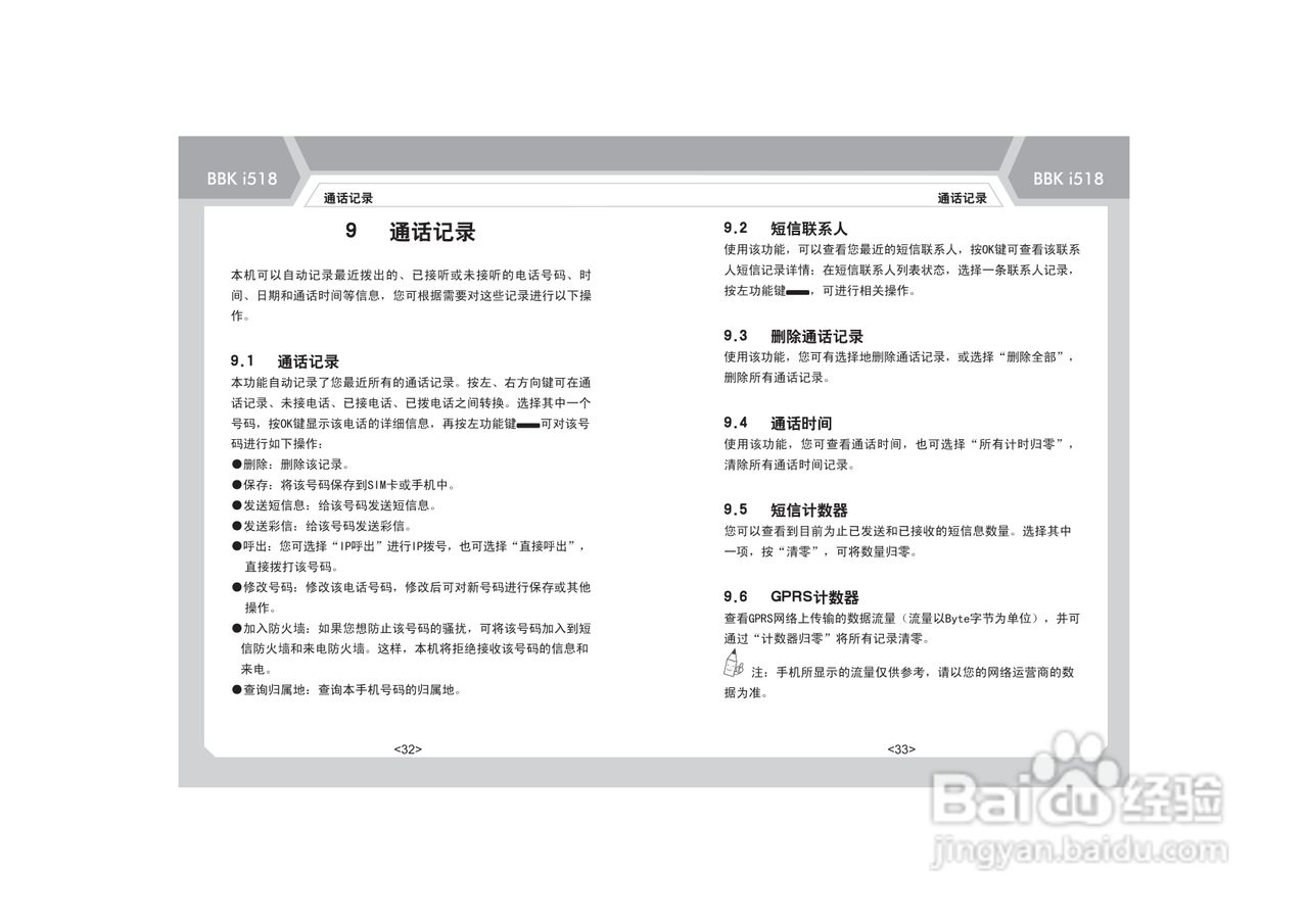 步步高i518手机使用说明书:[3]