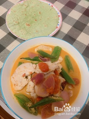 泰式红咖喱鸡胸肉