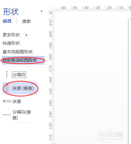 visio中使用泳道来画跨职能流程图的步骤方法