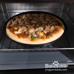 鸡肉蘑菇芝士披萨的做法