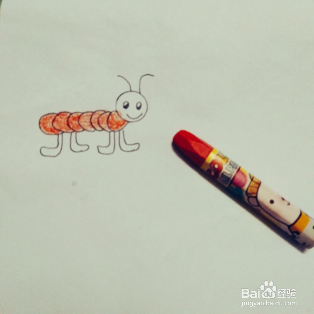 毛毛虫的简笔画在这里