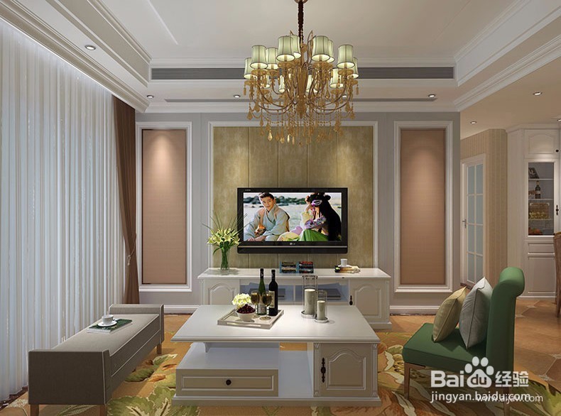 客餐厅的电视柜布局这样才整齐