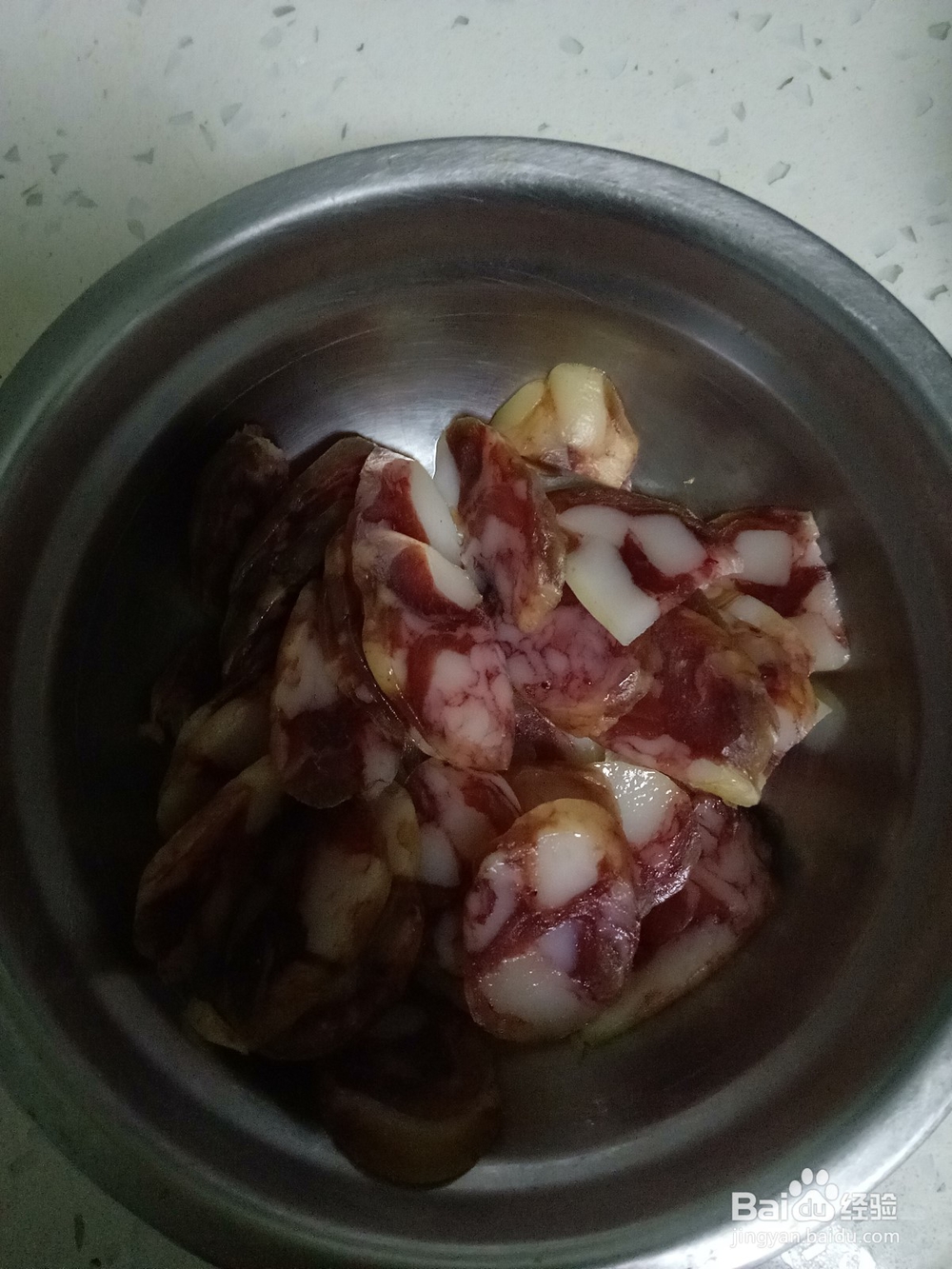 家常青菜炒香肠