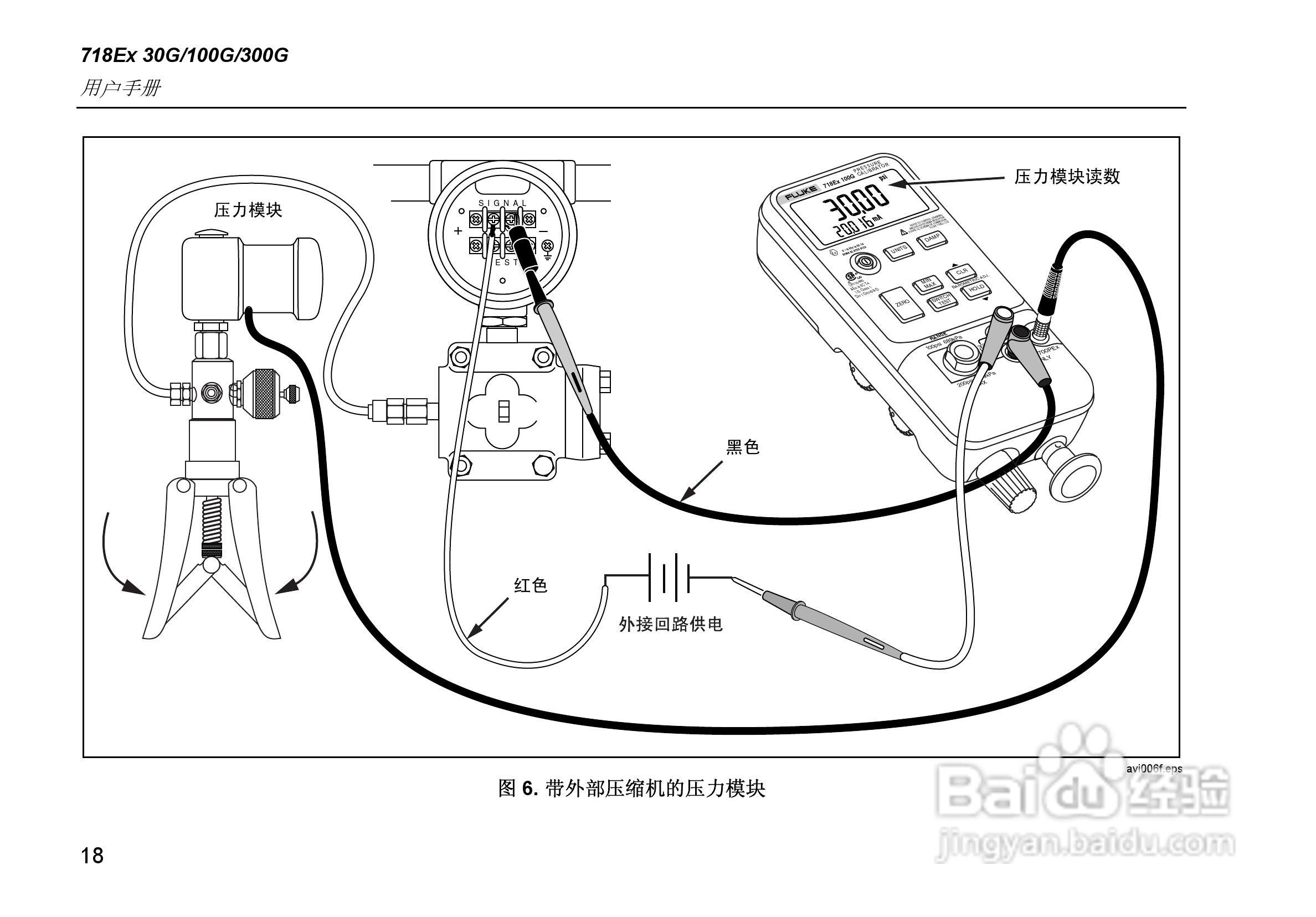 FLUKE 718Ex 30G/100G/300G本安型压力校准器用户手册:[3]