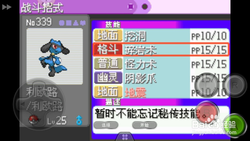 口袋妖怪漆黑的魅影怎么忘记秘传技能