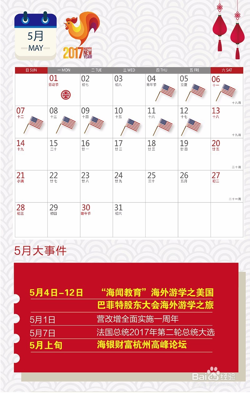 海银财富2017财经日历（全年篇总结分享）